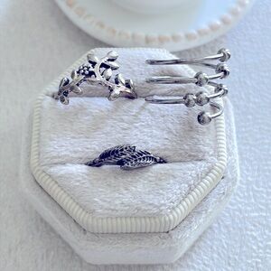 Silver ring bundle